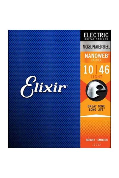 Elixir 12052 سلسلة جيتار كهربائي نانو ويب لايت (10-46)