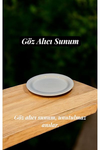 kitchenboost Grande Porcelain Boat Plate - Large Size Medium Boat Presentation Plate 38,5X30 Cm. Boat Plate