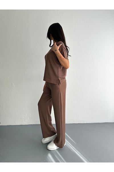 02Lady Fashion Soft Texture Modal Fabric Short Track Suit