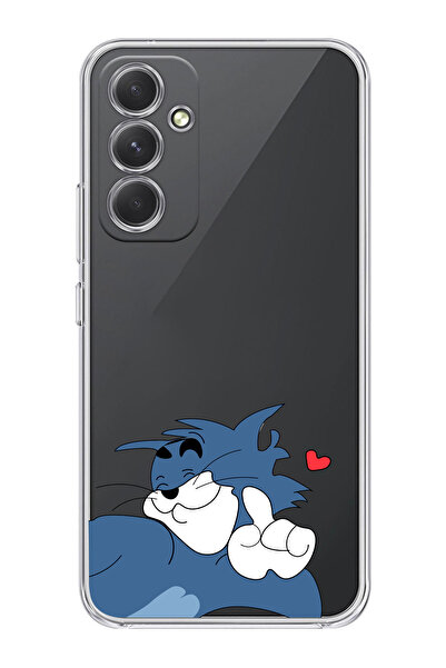 moonset Samsung Galaxy A16 Uyumlu Tom Tasarımlı Baskılı Şeffaf Telefon Kılıfı