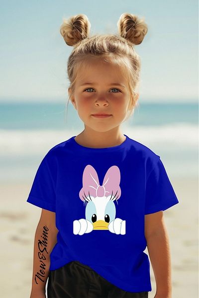 New Shine 1 tricou este un cadou pentru achiziții de 6 și peste în coș - Tricou pentru copii supradimensionat imprimat