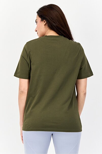 Reebok Women Sportswear Fit Short Sleeve Training T-Shirt, Olive