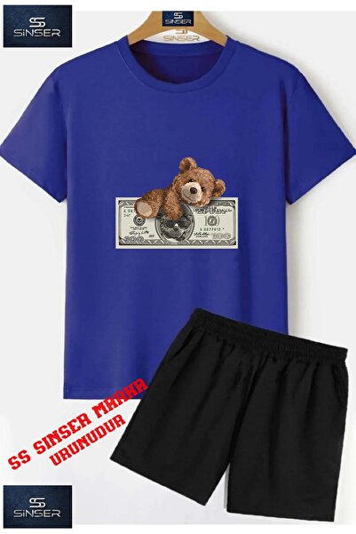 SS SİNSER Tricou cu gât rotund cu imprimeu special „BEAR IN THE SUN FOR 100 D...