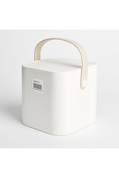 Luna Kapaklı Tutma Saplı Tezgah Üstü Sihirli Çöp Kovası | İç Kovalı Pratik Çöp Kutusu
