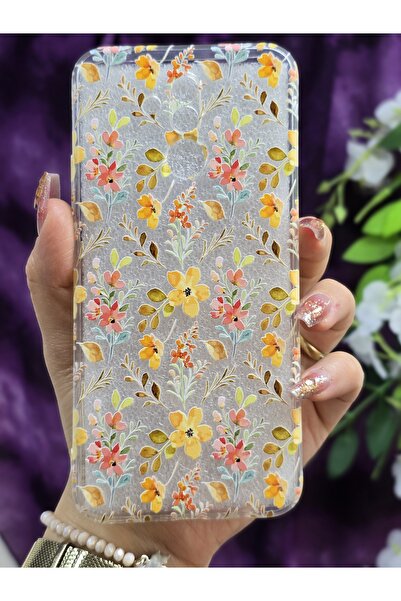 Magic Ring Huawei Mate 20 Lite Uyumlu Renkli Çiçekler Desenli Şeffaf Telefon ...