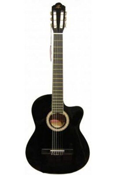 Barcelona LC 3900 CEQ BK Elektro Klasik Gitar
