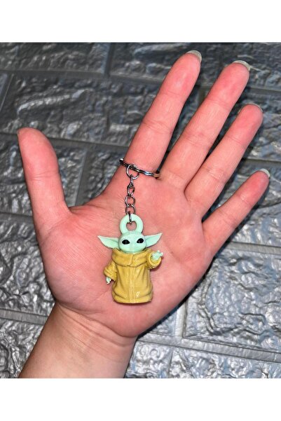 3boyutcraft سلسلة مفاتيح للأطفال على شكل يودا