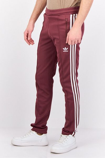 adidas Men Sportswear Fit Training Beckenbauer Trackpants, Burgundy