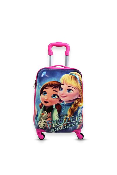 Mnuk Disney Frozen Kids 16'' Hard Shell Spinner Luggage – Lightweight Cartoon Cabin Bag