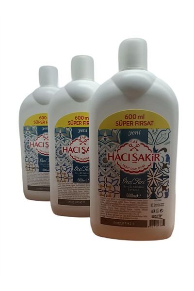 Hacı Şakir Lavender Special Series Liquid Hand Soap - 600 ml X 3 Pieces