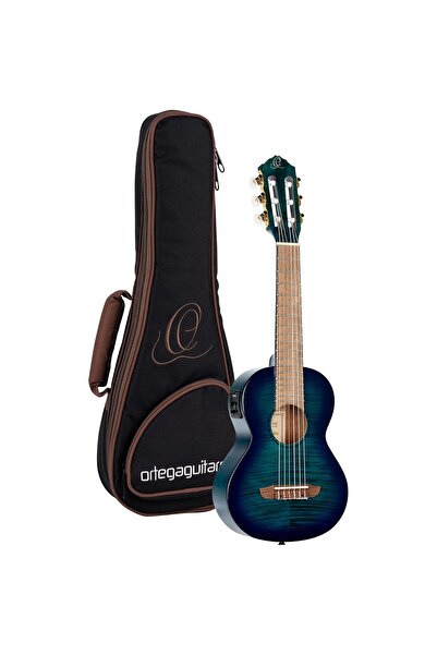 Ortega Mini Travel Series 17" Elektro Guitalele (BLUE FADE MAUN)