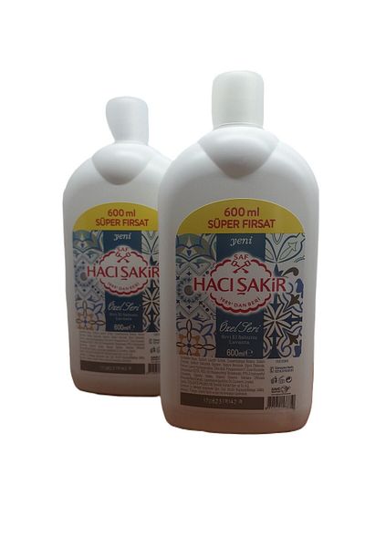 Hacı Şakir Lavender Special Series Liquid Hand Soap - 600 ml X 2 Pieces