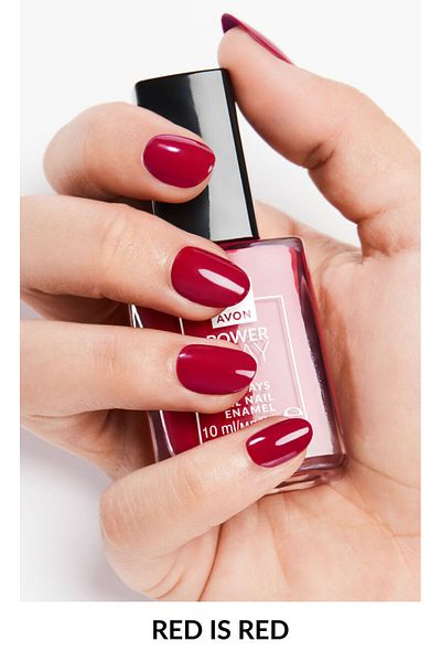 AVON Avon Nail Enamel Gel Shine Red Is Red 10Ml