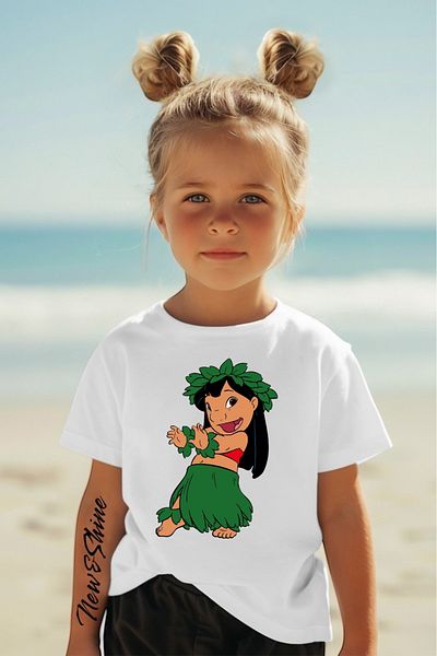 New Shine ΠΑΙΔΙΚΟ T-SHIRT LILLO AND STITCH PRINTED OVERSIZE