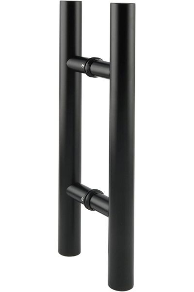 ALİSE Alise Glass Shower Door Handle Black, Sliding Shower Door Handles, Circular Back to Back Glass Door