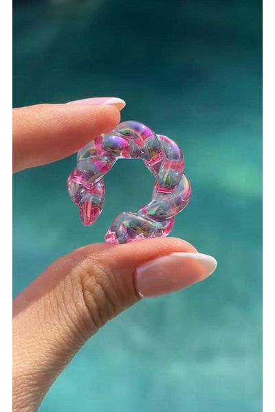 H&S AKSESUAR Design Transparent Earcuff Earrings