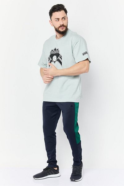 adidas Men Sportswear Fit Short Sleeve Outdoor T Shirt, Sage