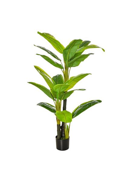 ART Artificial plant, banana tree with pot, green, 150 cm