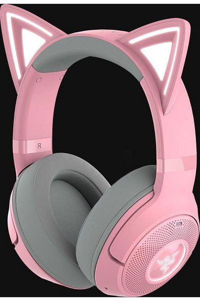 RAZER Casti Kraken Kitty V2 Bluetooth 5.2Quartz Edition