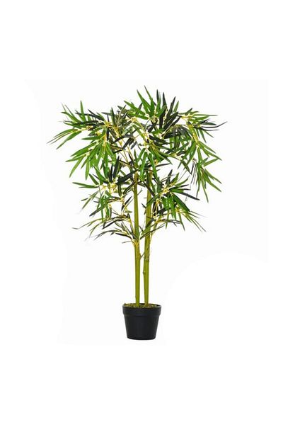 ART Artificial plant, bamboo with pot, green, 16x120 cm