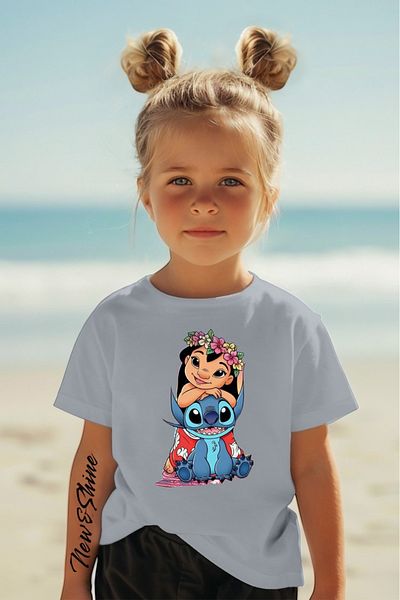 New Shine ΠΑΙΔΙΚΟ T-SHIRT LILLO AND STITCH PRINTED OVERSIZE