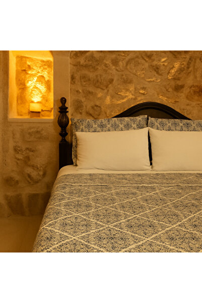 QULİN HOME Çift Kişilik Çok Amaçlı Pike - %100 Pamuk, Nefes Alabilir, Şık Des...