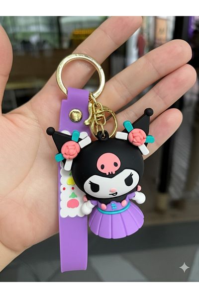Luxmon Kuromi 3D Silicone Keychain and Bag Charm Large Size