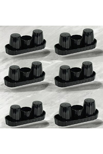 GastroPlast 6 ADET KIRILMAZ, ÇİZİLMEZ, POLİKARBON TUZLUK -KARABİBERLİK-KÜRDAN...