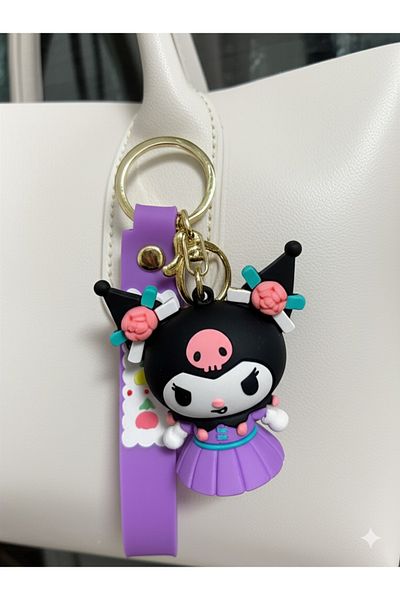 Luxmon Kuromi 3D Silicone Keychain and Bag Charm Large Size