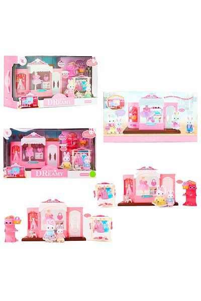 Bay Dreamy Mini Rabbit Fashion Shop Play Set 3+