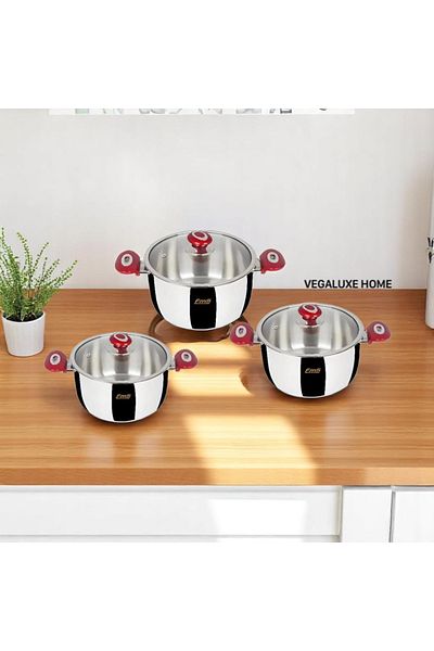 FMS Jumbo 3' Stove Top Steel Pot Set