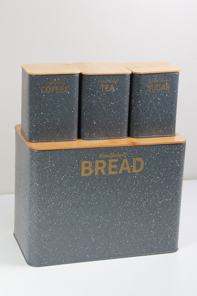 Generic Aisha bread box with storage jars