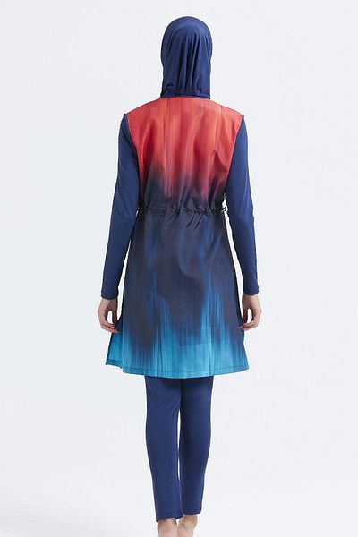 C&City Ολόσωμο μαγιό Hijab 4 τεμαχίων C12100 Navy Blue