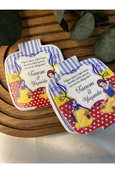 Gizem Graphic Pamuk Prenses Temalı Cep Aynası 20'li Paket