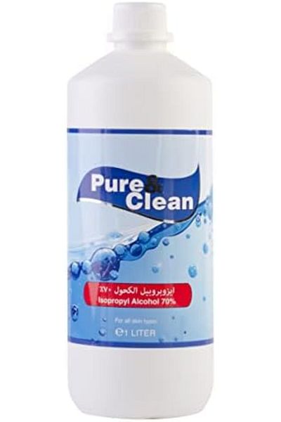 ALKHURAIJI Pure and Clear Isopropyl Alcohol 70%, 1 Liter, by Alkhuraiji