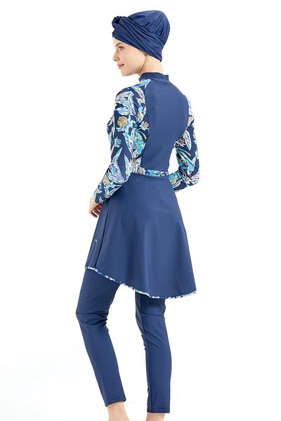 C&City Ολόσωμο μαγιό Hijab 4 τεμαχίων C14013 Navy Blue