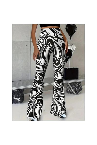 BAYAN High Waist Zebra Print Leggings