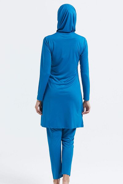 C&City Full Covered Hijab Swimsuit C11020 Benzín/tmavě modrá