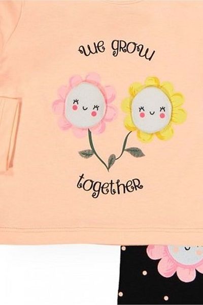 Mnk Papatya Motif Baby Girl Set