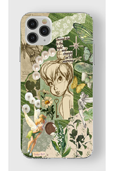 moonset Iphone 11 Pro Max Uyumlu Tinker Bell Tasarımlı Baskılı Şeffaf Telefon...