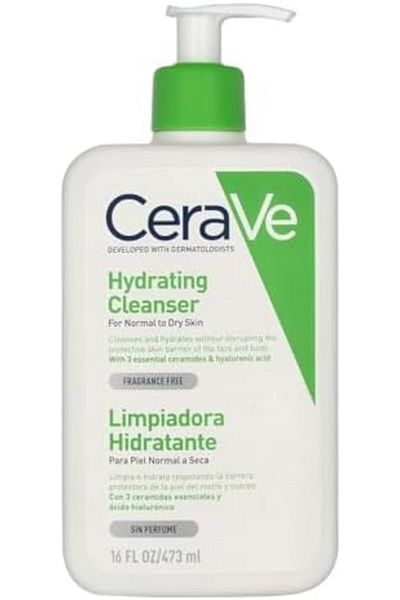CeraVe Face Wash Cleanser and Moisturizer for Normal to Dry Skin by CeraVe, 473 ml