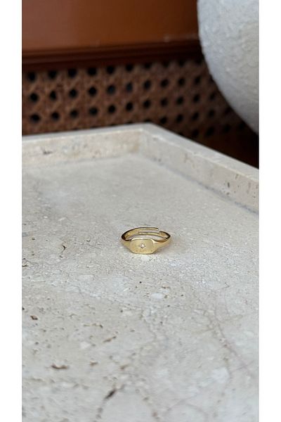 Muse Sister Emma Seal Detailed Little Finger Ring (Adjustable)