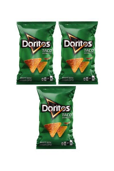 DORİTOS Doritos Taco - Spicy Chips Cookie 3 Pieces, 113 Grams