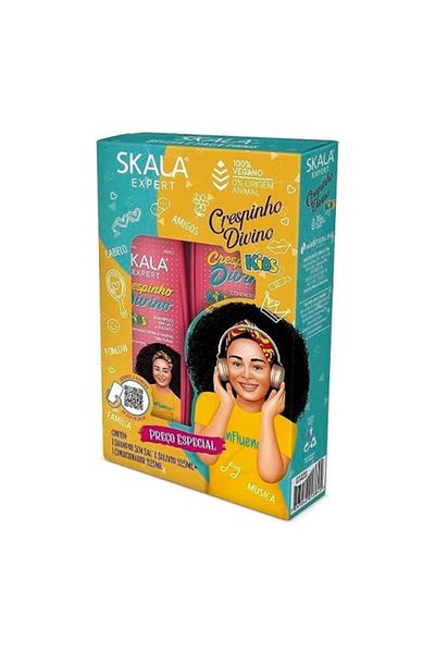 SKALA Crespinho Divino Shampoo and Conditioner Kit for Kids - 325 ml