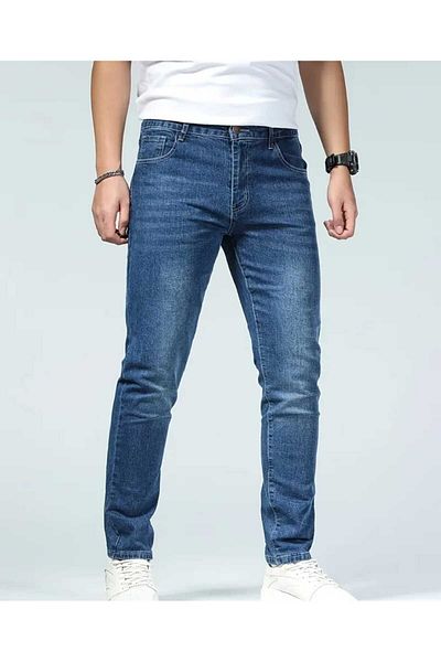 KDY Men's Blue Jeans Pants Men's Slim Jeans Pants
