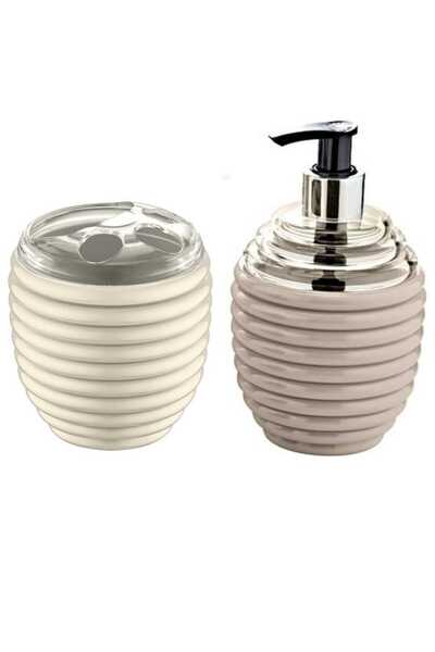 Store Şık Banyo Seti - Sıvı Sabunluk ve Diş Fırçalık İkili Set
