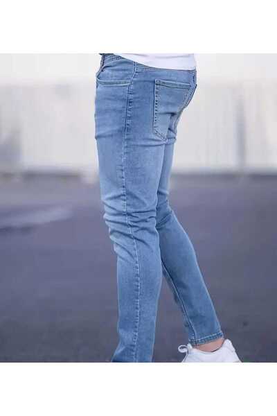 KDY Men's Blue Jeans Pants Men's Slim Jeans Pants