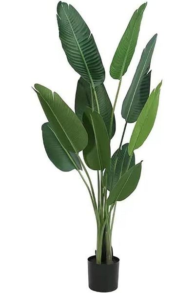 MAPLE HOME DECORATION Maple Home Fake Plant Tree Artificial Plant Faux Tree Banana Leaf Birds of Paradise Indoor (180cm)