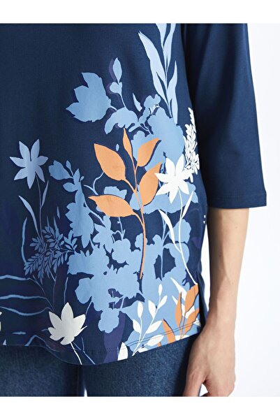 LC Waikiki Bluză de damă cu floare cu guler legat