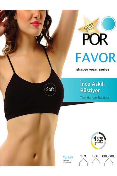 Por Favor 1 Size Reducer Slim Strap Bustier